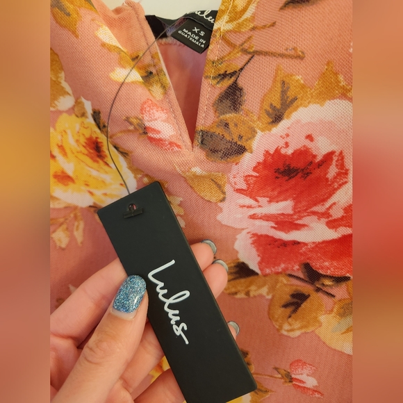 NWT Lulu's Floral Bodysuit - Picture 5 of 8